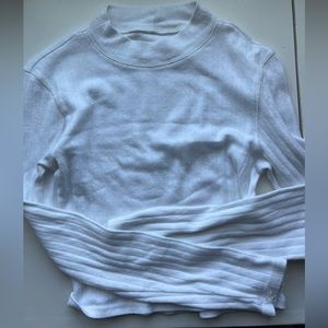 American Eagle mock neck cropped long sleeve